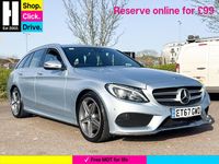 Used Mercedes C220 AMG line 170 HP (125 kW) 2018 Silver Estate