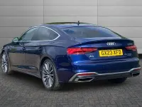 Used Audi A5 Sportback S-Line 261 HP (191 kW) 2023 Navarra blue Hatchback