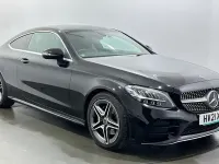 Second-hand Mercedes C220 AMG line 194 CP (142 kW) 2021 Negru Coupe