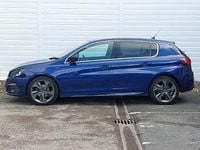 Used Peugeot 308 GT-line 131 HP (96 kW) 2018 Blue Hatchback