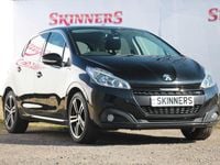 Used Peugeot 208 GT-line 110 HP (80 kW) 2019 Black Hatchback