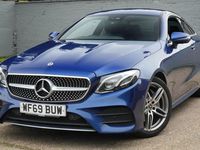 Used Mercedes E220 AMG line 194 HP (142 kW) 2019 Blue Coupe