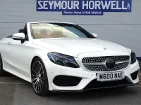 Used Mercedes C220 AMG line 170 HP (125 kW) 2018 White Cabriolet