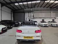Used Mercedes C300 AMG line 258 HP (189 kW) 2019 White Cabriolet