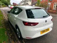 Used Seat Leon SE Technology 105 HP (77 kW) 2014 White Hatchback