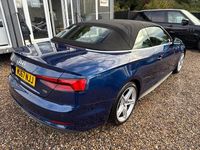 Used Audi A5 Cabriolet S-Line 190 HP (139 kW) 2017 Blue Cabriolet