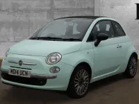 Used Fiat 500 69 HP (50 kW) 2014 Green Cabriolet