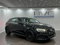 Used Audi A3 Sportback S-Line 2019 Black Hatchback