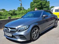Used Mercedes C220 AMG line 194 HP (142 kW) 2019 Grey Cabriolet