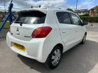 Used Mitsubishi Mirage 2014 White Hatchback