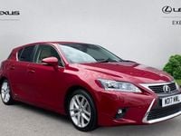 Used Lexus CT200h 136 HP (100 kW) 2017 Red Hatchback