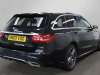 Used Mercedes C220 AMG line 194 HP (142 kW) 2020 Black Estate