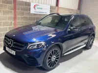 Used Mercedes GLC220 AMG line 170 HP (125 kW) 2018 Blue SUV