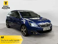 Used Peugeot 308 GT-line 120 HP (88 kW) 2016 Blue Hatchback