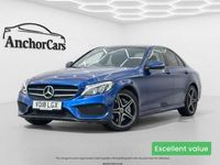 Used Mercedes C250 AMG line 2018 Blue Sedan