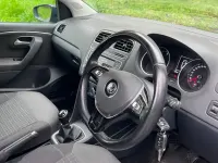Used VW Polo SE 90 HP (66 kW) 2015 Blue Hatchback
