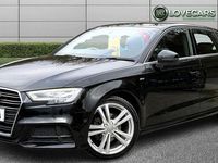 Used Audi A3 Sportback S-Line 116 HP (85 kW) 2019 Black Hatchback