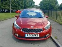 Used Kia Ceed 98 HP (72 kW) 2013 Red Hatchback