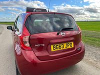 Used Nissan Note Acenta 78 HP (57 kW) 2013 Red Hatchback