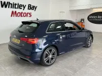 Used Audi A3 S-Line 150 HP (110 kW) 2017 Blue Hatchback