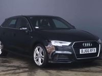 Used Audi A3 Sportback S-Line 2017 Black Hatchback