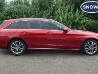 Usado Mercedes C200 Premium Plus 184 CV (135 kW) 2017 Rojo Familiar