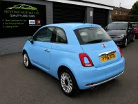 Used Fiat 500 Lounge 69 HP (50 kW) 2016 Blue Hatchback