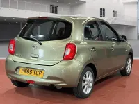 Begagnad Nissan Micra Acenta 80 HK (58 kW) 2015 Grön Halvkombi