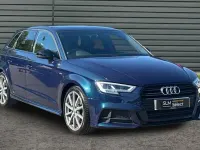 Used Audi A3 Sportback Black Edition 116 HP (85 kW) 2019 Blue Hatchback