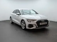 Used Audi A3 S-Line 150 HP (110 kW) 2021 White Sedan