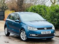 Used VW Polo SE 90 HP (66 kW) 2015 Blue Hatchback