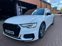 Used Audi A6 S-Line 204 HP (150 kW) 2019 White Sedan