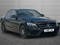 Used Mercedes C250 AMG line 201 HP (147 kW) 2018 Black Sedan