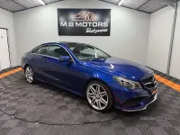 Usado Mercedes E220 AMG line 2016 Azul Coupé