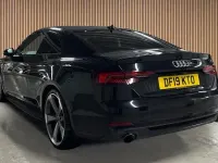 Used Audi A5 Black Edition 150 HP (110 kW) 2019 Brilliant black/brilliant black Coupe