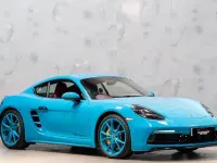 Used Porsche 718 Cayman 300 HP (220 kW) 2018 Blue Coupe