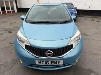 Used Nissan Note S 98 HP (72 kW) 2016 Blue Hatchback
