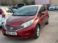 Used Nissan Note 98 HP (72 kW) 2013 Red Hatchback