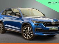 Used Skoda Kodiaq SportLine 196 HP (144 kW) 2022 Race blue metallic SUV