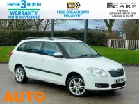 Used Skoda Fabia 105 HP (77 kW) 2010 White Estate