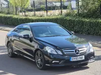 Begagnad Mercedes E350 2010 Svart Sportkupé