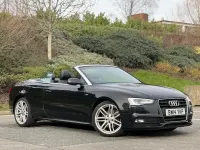 Used Audi A5 Cabriolet S-Line 177 HP (130 kW) 2014 Black Cabriolet