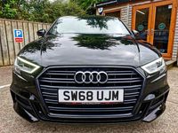 Used Audi A3 Black Edition 150 HP (110 kW) 2018 Black Sedan