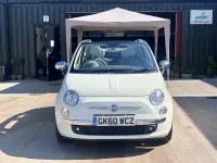 Used Fiat 500 Lounge 2010 White Cabriolet