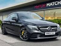 Used Mercedes C300 AMG line 2018 Black Coupe