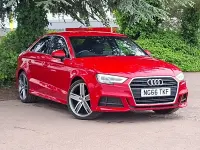 Used Audi A3 S-Line 150 HP (110 kW) 2016 Red Sedan