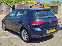 Used VW Golf VII SE 122 HP (89 kW) 2013 Blue Hatchback
