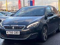 Used Peugeot 308 SW GT 180 HP (132 kW) 2017 Black Estate