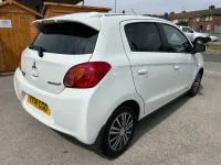 Used Mitsubishi Mirage 2014 White Hatchback