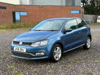 Used VW Polo Match 60 HP (44 kW) 2016 Blue Hatchback